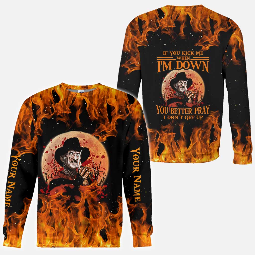 Personalized Halloween All Over Print Hoodie Custom Name Gift All Over Shirt GradoCreations