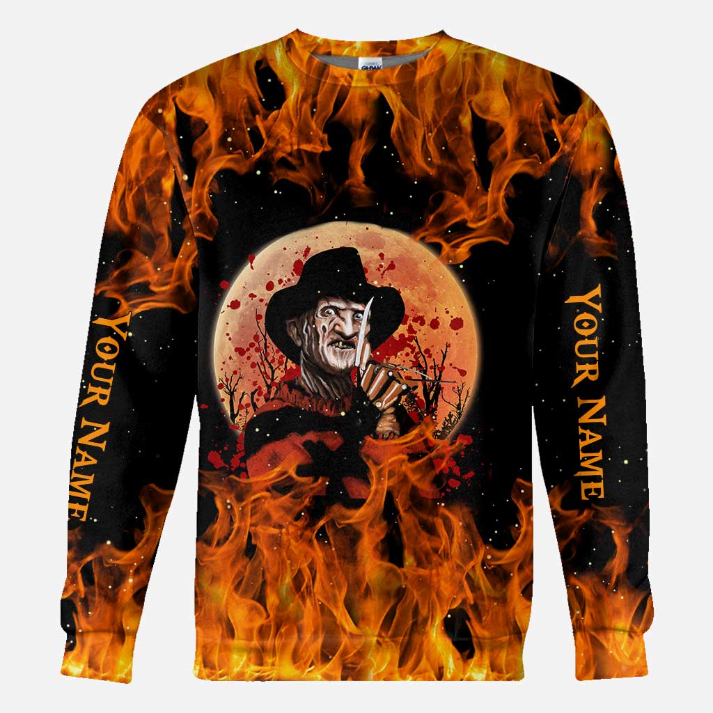 Personalized Halloween All Over Print Hoodie Custom Name Gift All Over Shirt GradoCreations