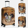 Personalized Travel Luggage Cover Custom Name Gift for Couples Luggage Cover GradoCreations