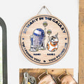 Personalized Round Wood Sign with Names for Star Wars Fans Round Wood Sign GradoCreations