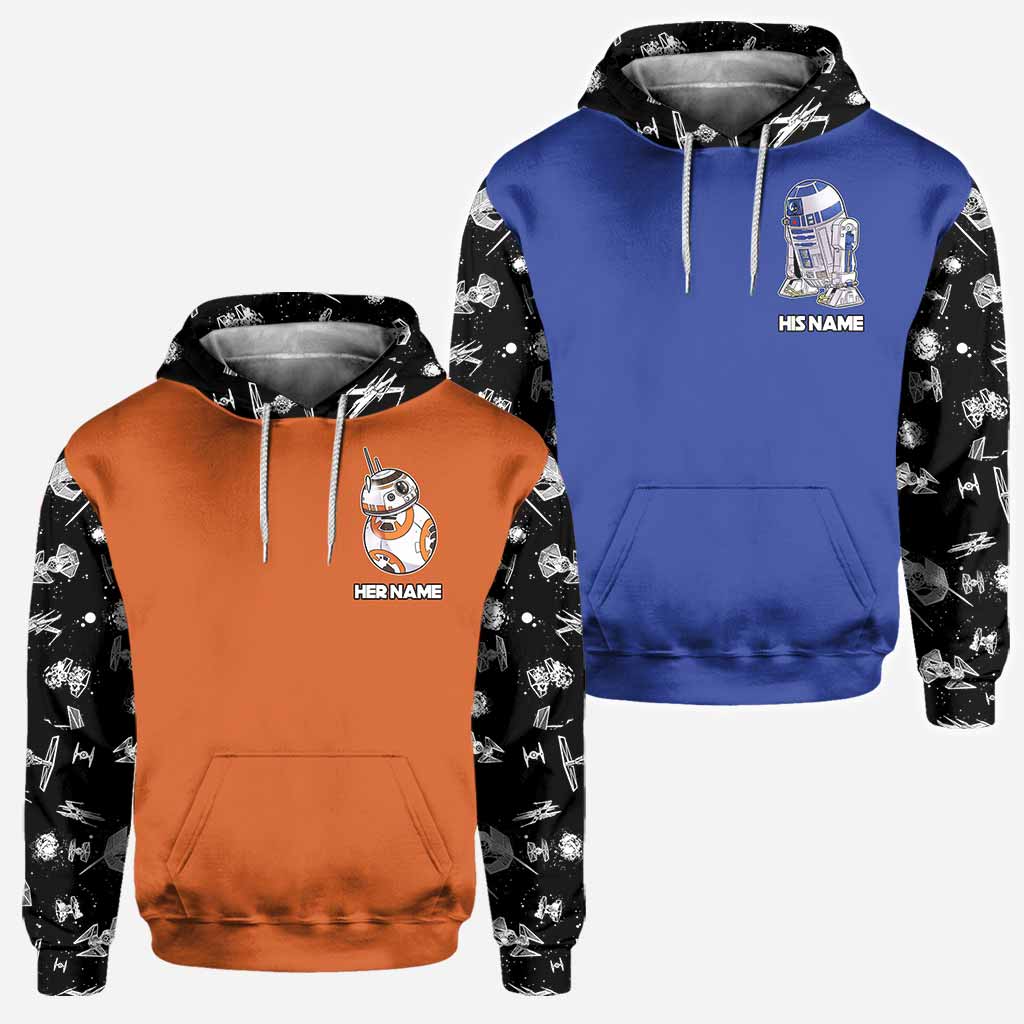 Custom Personalized Star Wars Hoodies with Name for Him & Her All Over Shirt GradoCreations
