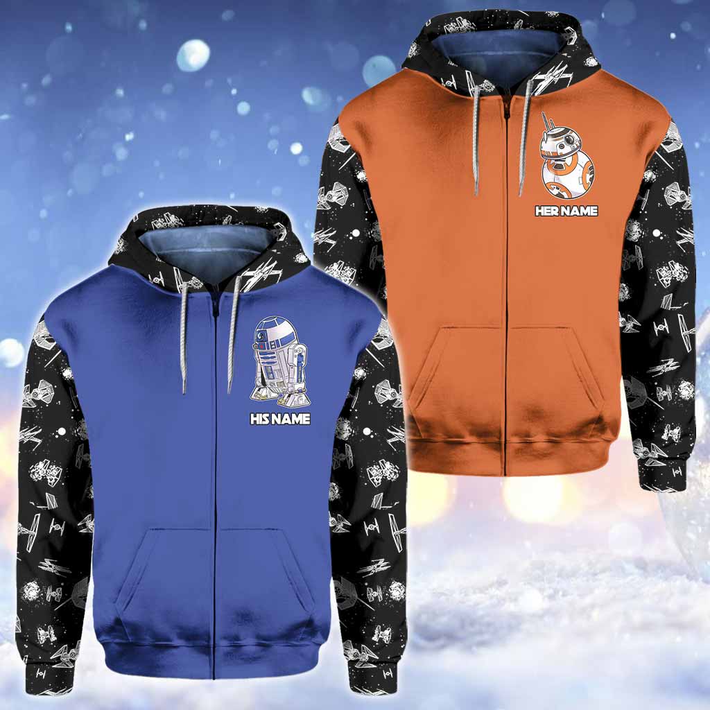 Custom Personalized Star Wars Hoodies with Name for Him & Her All Over Shirt GradoCreations