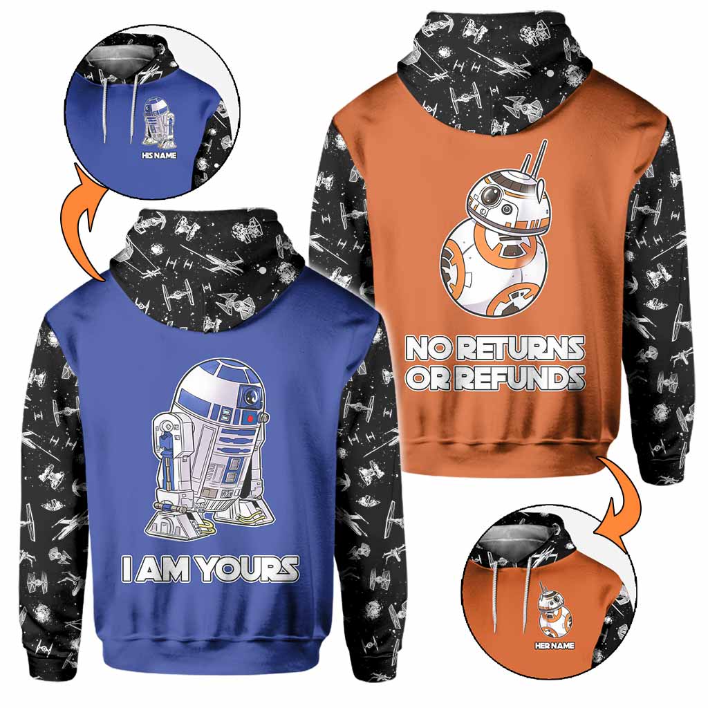 Custom Personalized Star Wars Hoodies with Name for Him & Her All Over Shirt GradoCreations