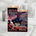 Personalized Mouse Candle Holder with Custom Names - Romantic Gift for Couples Candle Holder GradoCreations