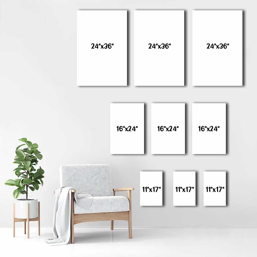Personalized Ohana Poster & Canvas Set Custom Family Art Poster & Canvas Set GradoCreations