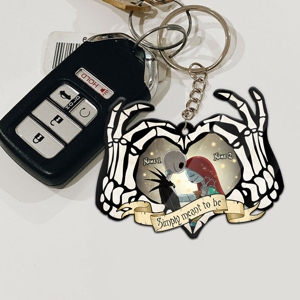 Personalized Nightmare Keychain Custom Name Gift for Couples Keychain GradoCreations