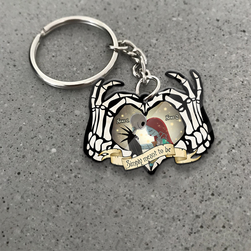Personalized Nightmare Keychain Custom Name Gift for Couples Keychain GradoCreations