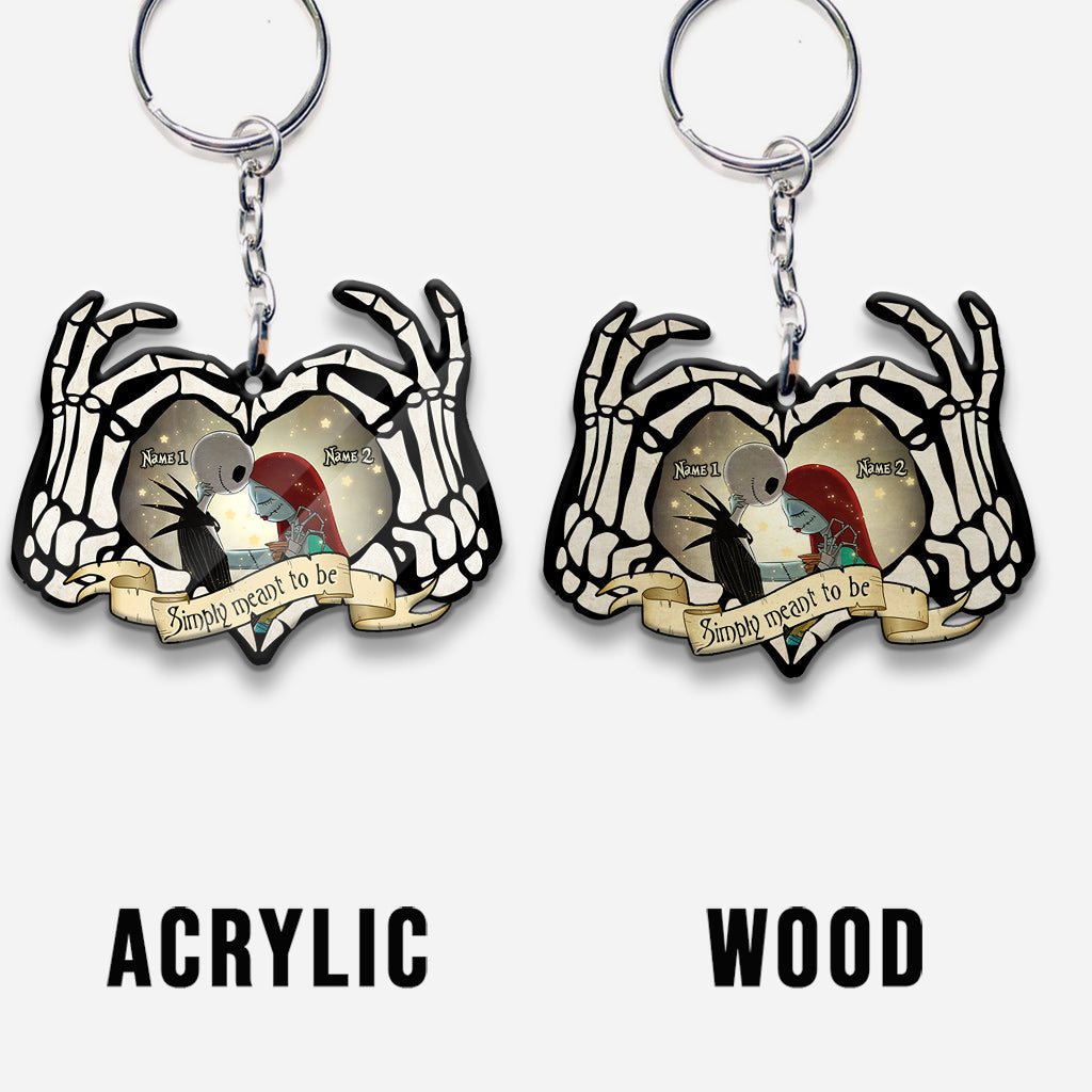 Personalized Nightmare Keychain Custom Name Gift for Couples Keychain GradoCreations