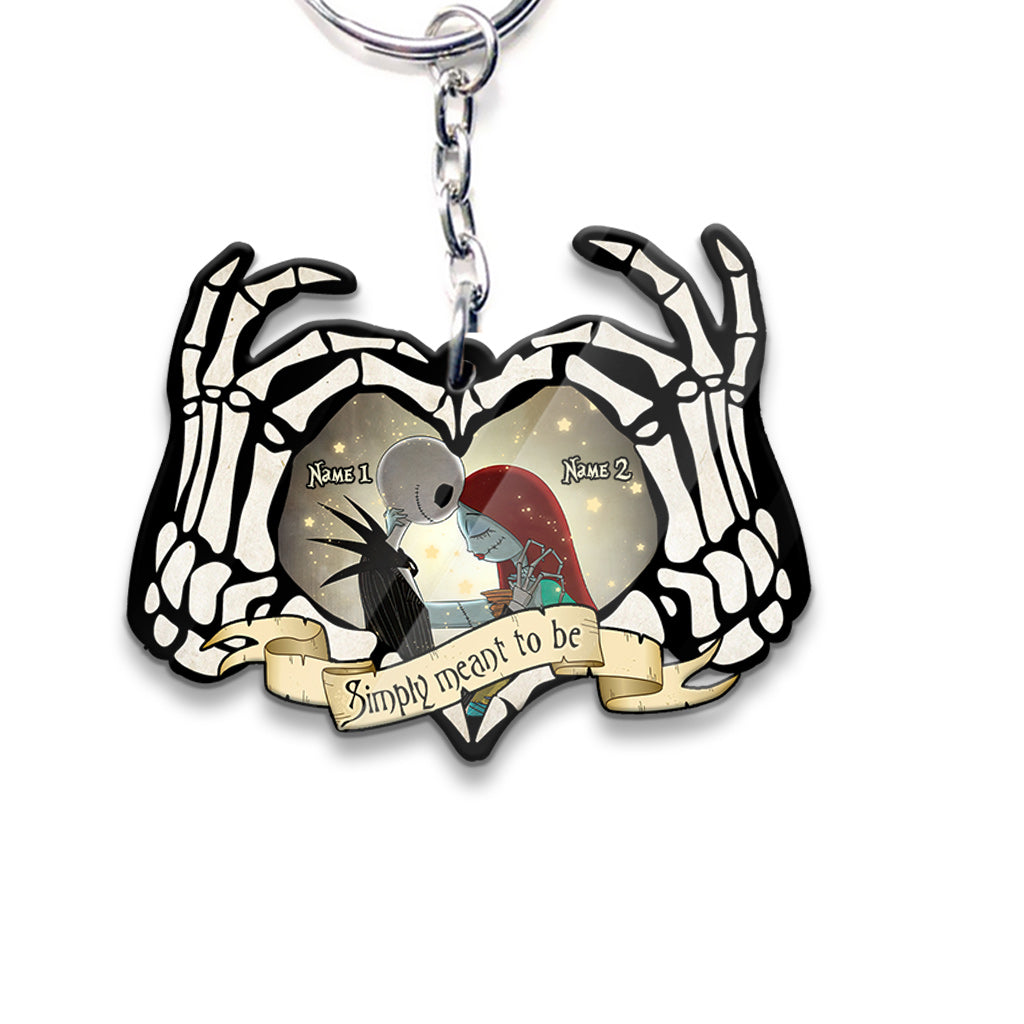 Personalized Nightmare Keychain Custom Name Gift for Couples Keychain GradoCreations