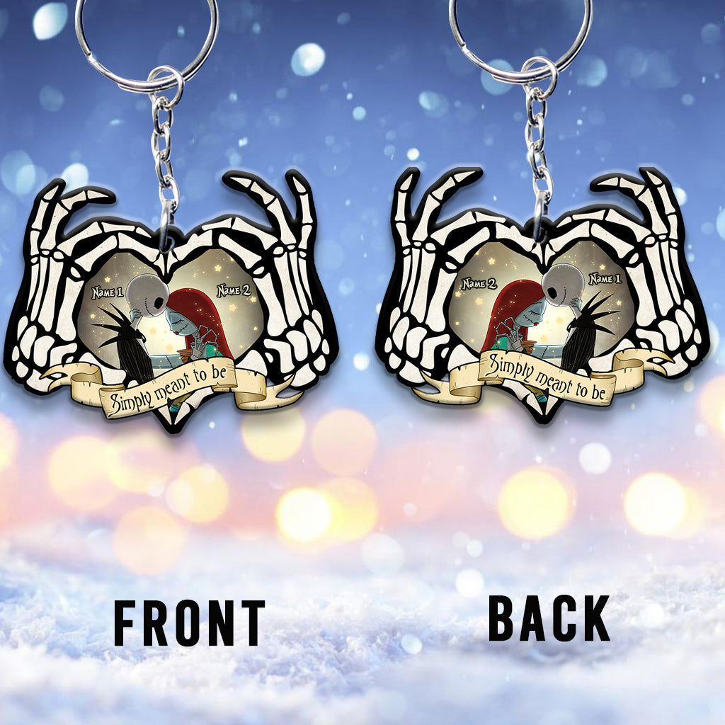 Personalized Nightmare Keychain Custom Name Gift for Couples Keychain GradoCreations