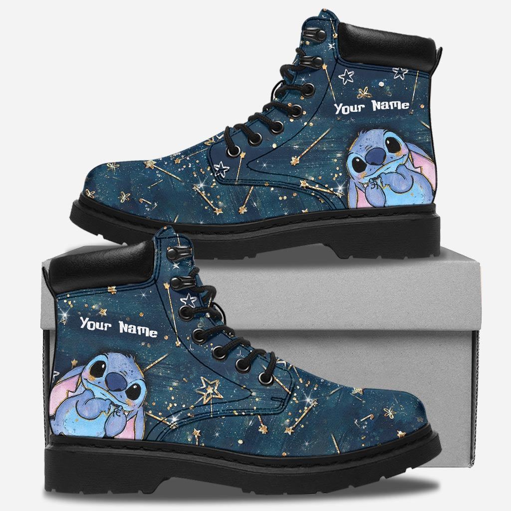 Personalized Starry Ohana All Season Boots Custom Name Gift All season boots GradoCreations