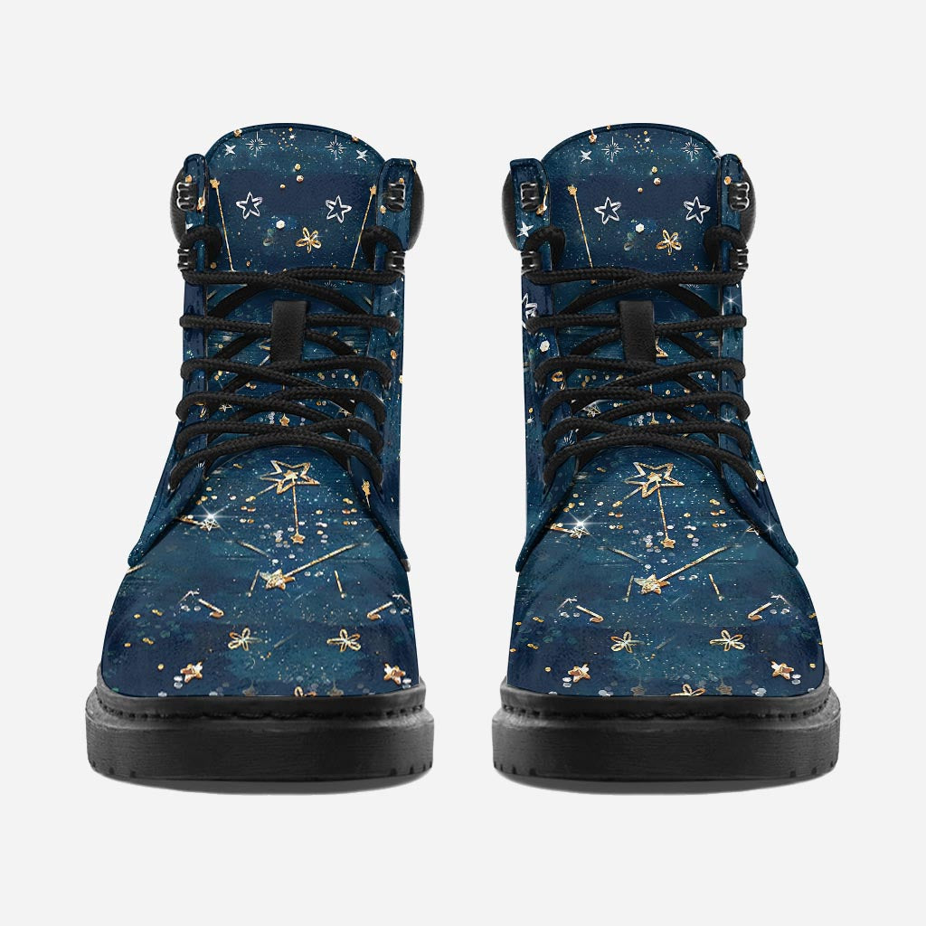 Personalized Starry Ohana All Season Boots Custom Name Gift All season boots GradoCreations