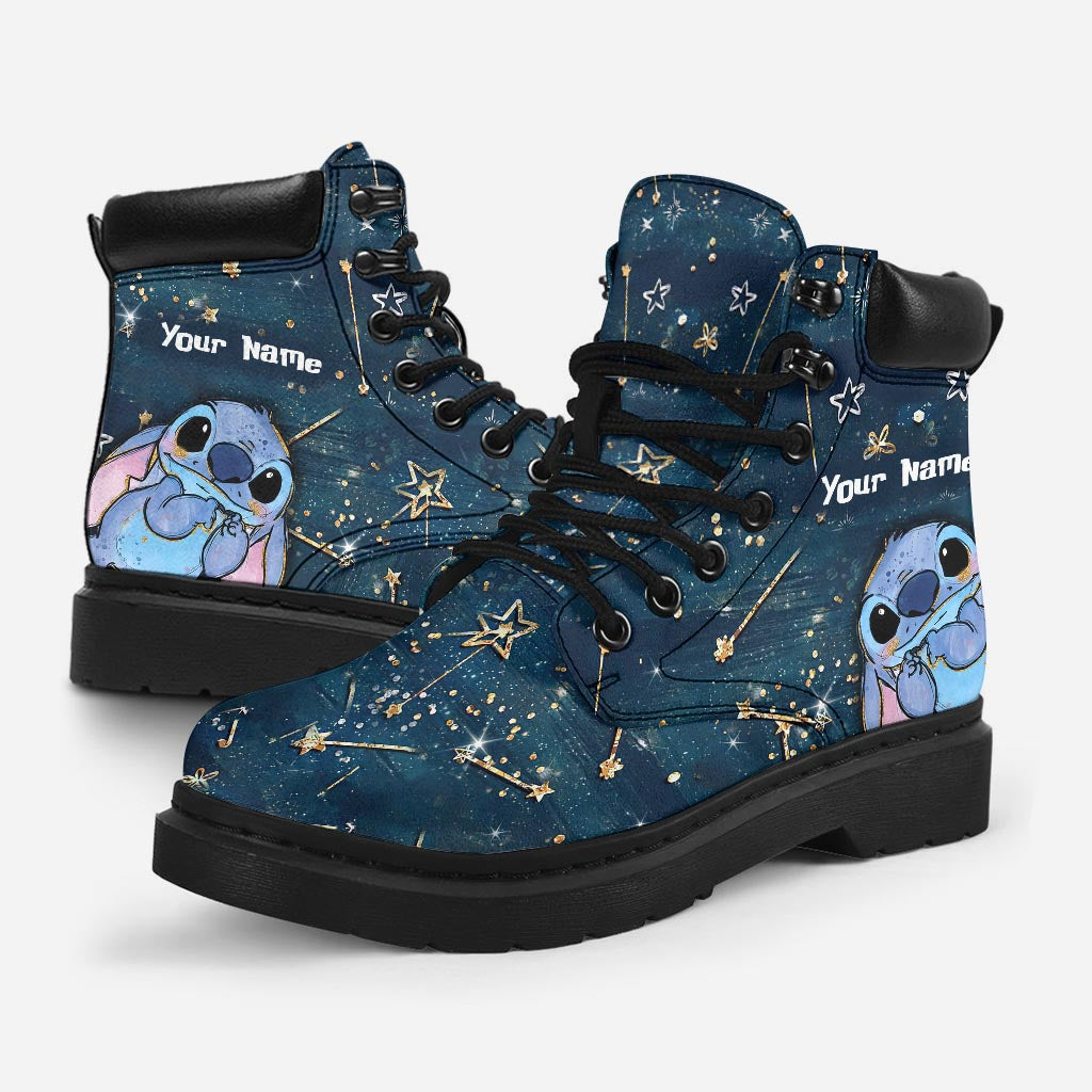 Personalized Starry Ohana All Season Boots Custom Name Gift All season boots GradoCreations