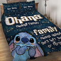 Personalized Ohana Quilt Set Custom Name Family Gift Quilt Set GradoCreations