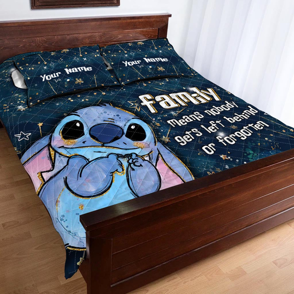 Personalized Ohana Quilt Set Custom Name Family Gift Quilt Set GradoCreations
