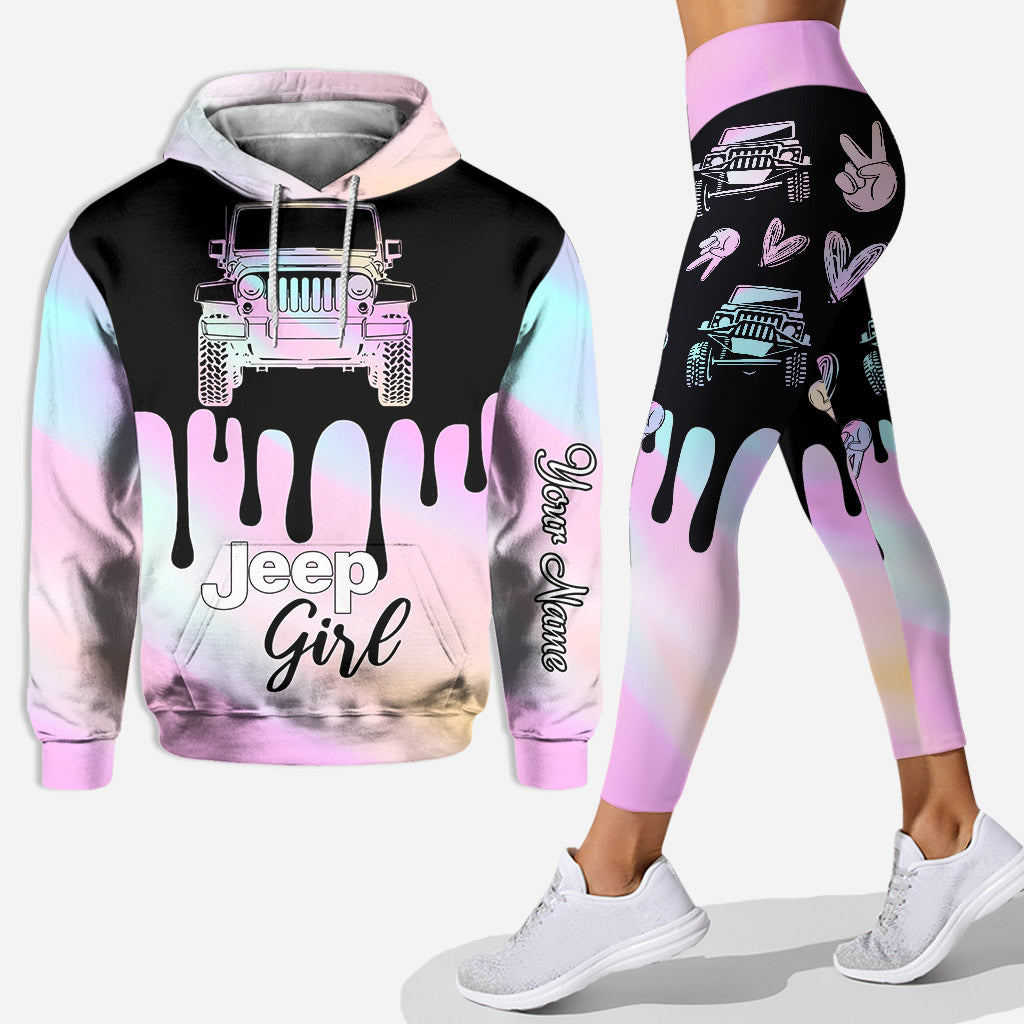 Personalized Jeep Girl Hoodie & Leggings Gift for Her Hoodie & Leggings GradoCreations