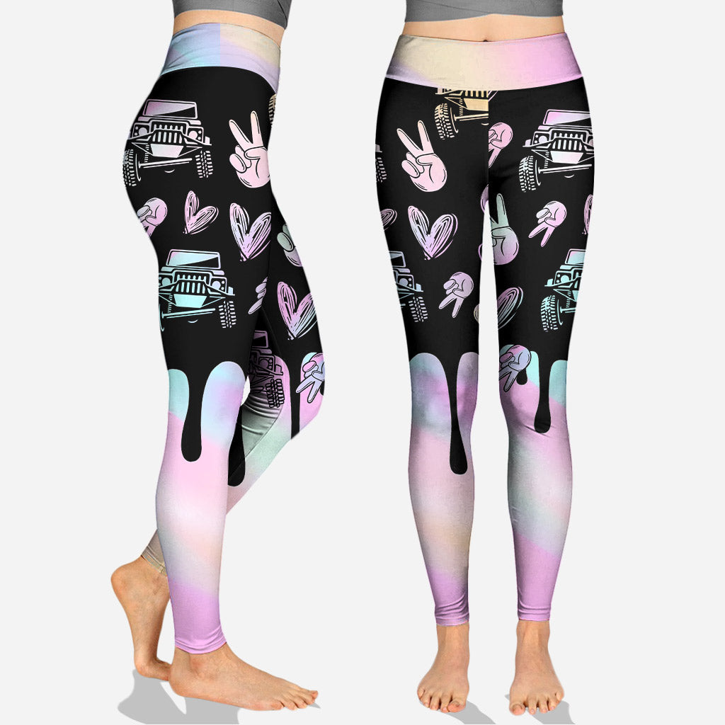 Personalized Jeep Girl Hoodie & Leggings Gift for Her Hoodie & Leggings GradoCreations