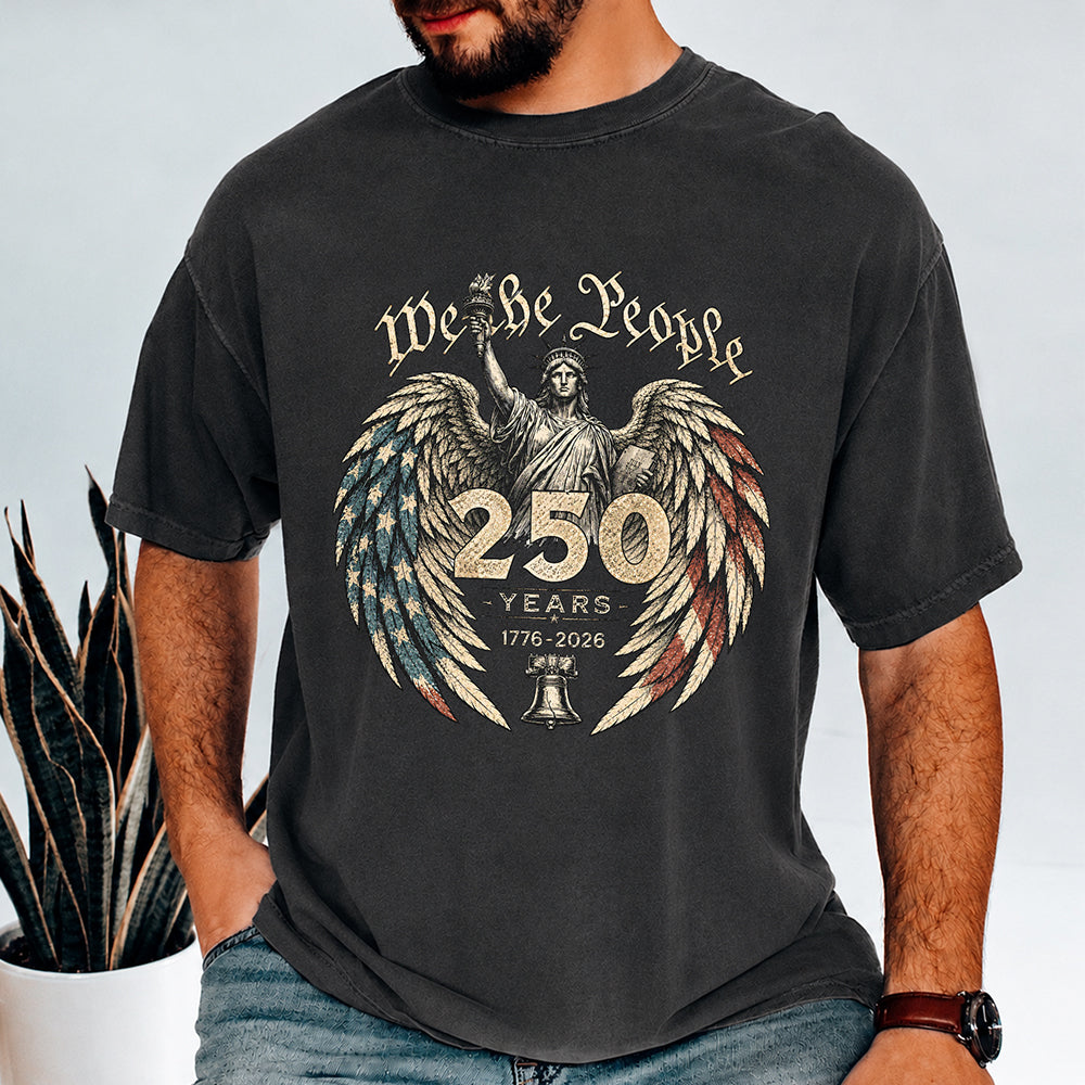 Personalized Comfort Shirt We The People 250 Years Gift for Dad Comfort Shirt GradoCreations