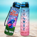 Personalized Lilo & Stitch Water Tracker Bottle Custom Name Gift Water Tracker Bottle GradoCreations