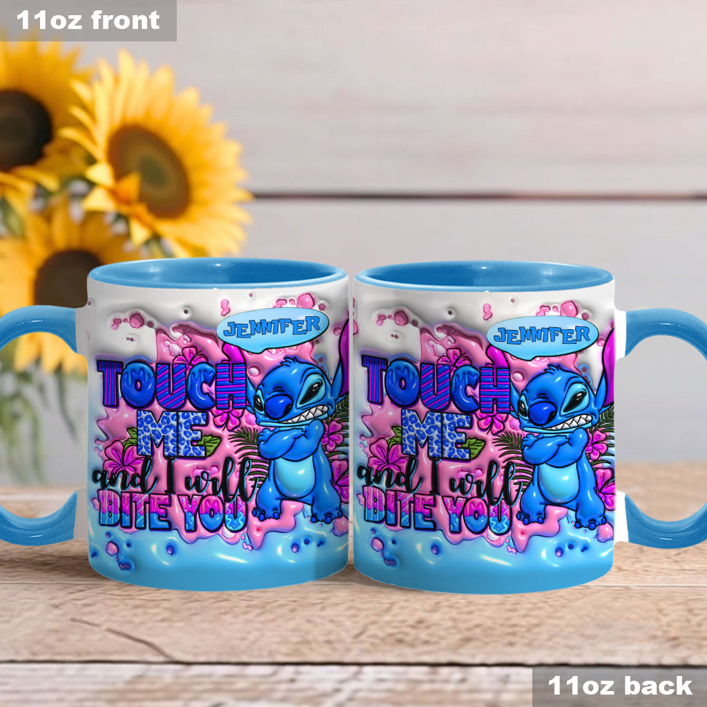 Personalized Ohana Accent Mug Custom Name Unique Gift Accent Mug GradoCreations
