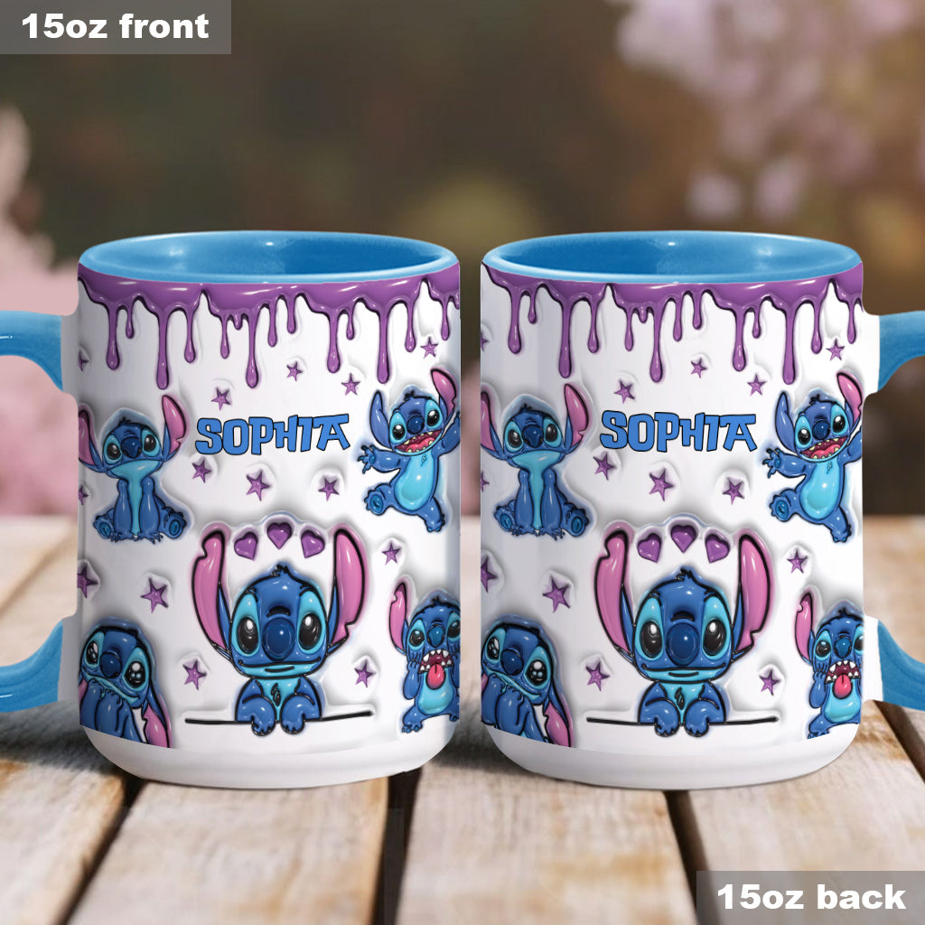 Personalized Ohana Accent Mug Custom Name Gift for Family Accent Mug GradoCreations