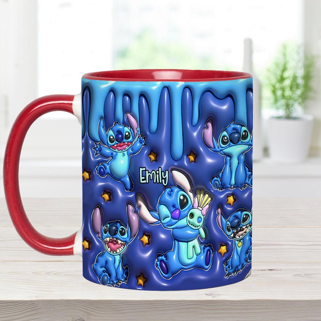 Personalized Ohana Accent Mug Custom Name Gift for Family Accent Mug GradoCreations
