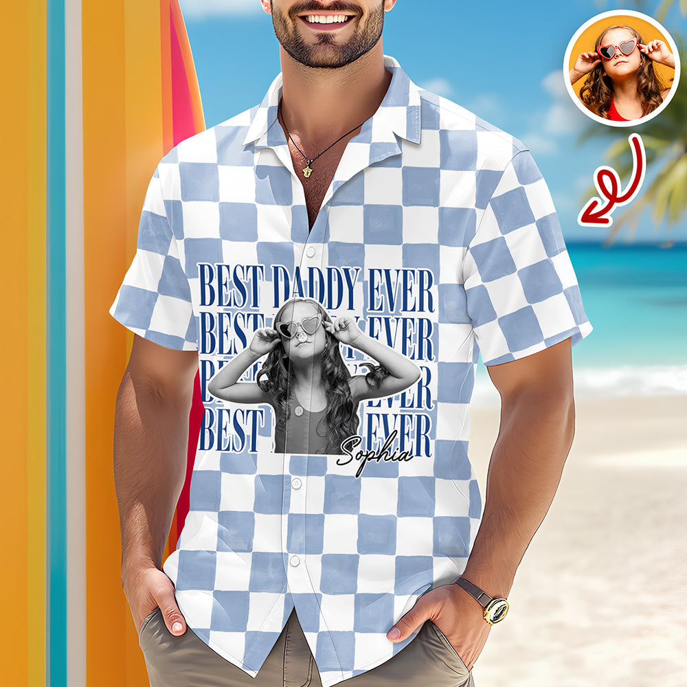 Personalized Vintage Photo Hawaiian Shirt Gift for Dad/Mom HN590 - AOP Hawai Shirt GradoCreations