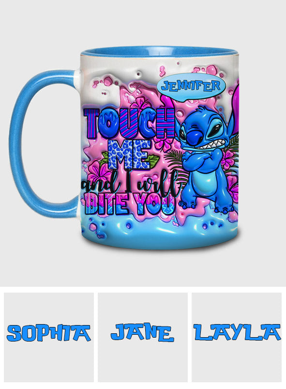 Personalized Ohana Accent Mug Custom Name Unique Gift Accent Mug GradoCreations