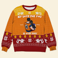 Personalized Ugly Sweater Custom Couple Names Gift Idea