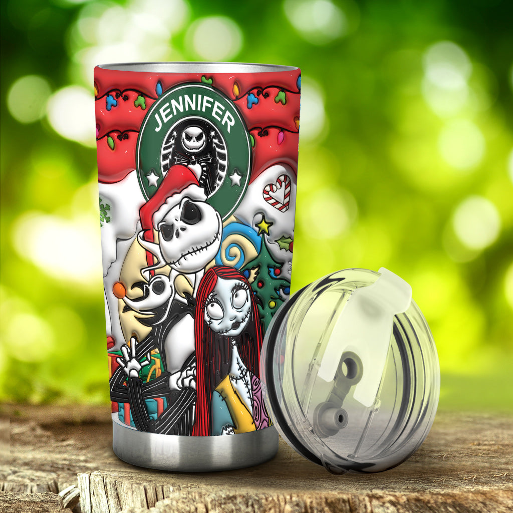 Personalized Nightmare Tumbler Custom Name Halloween Gift Tumbler GradoCreations