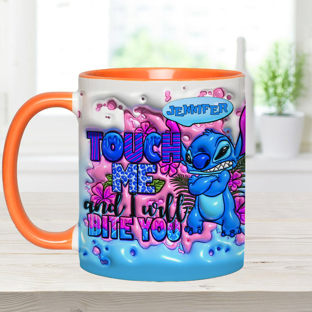 Personalized Ohana Accent Mug Custom Name Unique Gift Accent Mug GradoCreations