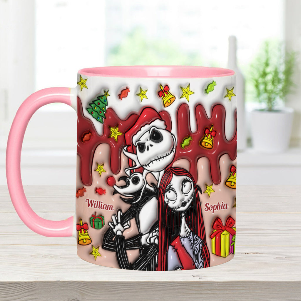 Personalized Nightmare Mug Custom Name Couples Gift Halloween Christmas Accent Mug GradoCreations