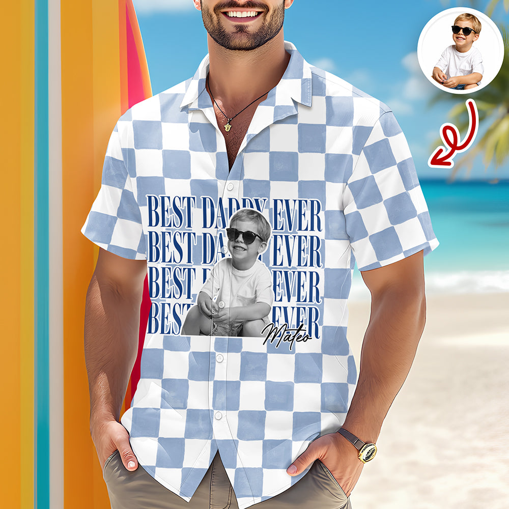 Personalized Vintage Photo Hawaiian Shirt Gift for Dad/Mom HN590 - AOP Hawai Shirt GradoCreations