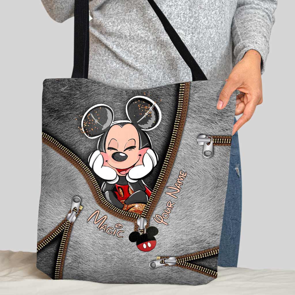 Personalized Magic Mouse Ears Tote Bag Custom Name Gift Tote Bag GradoCreations