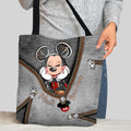 Personalized Magic Mouse Ears Tote Bag Custom Name Gift Tote Bag GradoCreations