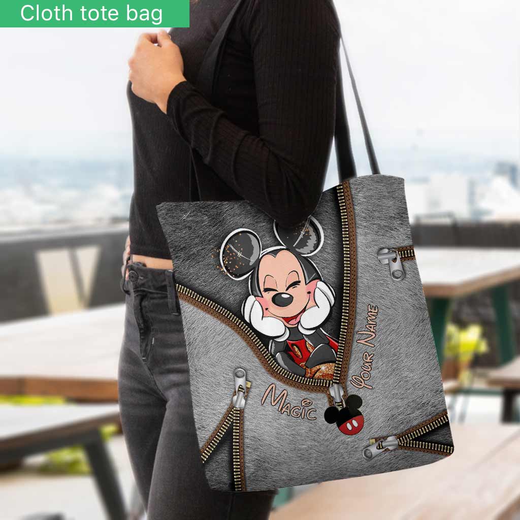 Personalized Magic Mouse Ears Tote Bag Custom Name Gift Tote Bag GradoCreations