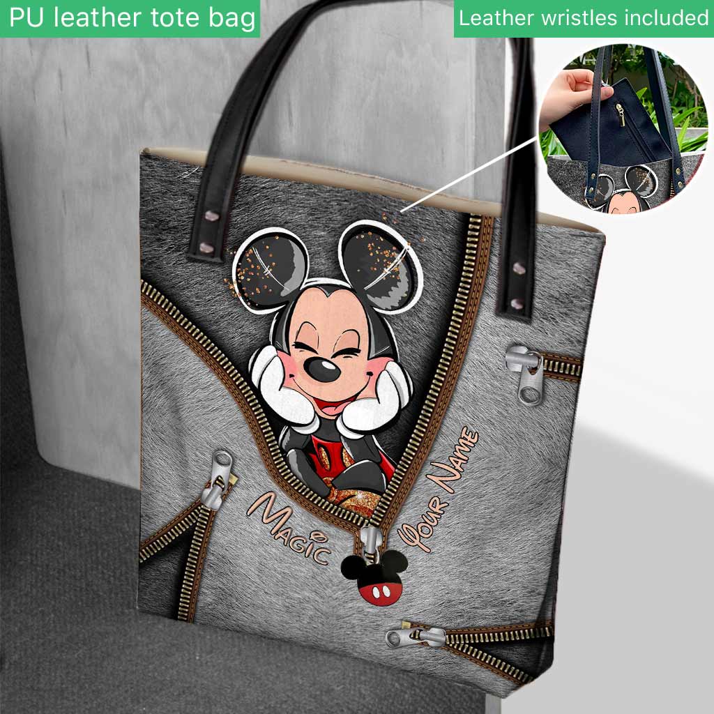 Personalized Magic Mouse Ears Tote Bag Custom Name Gift Tote Bag GradoCreations