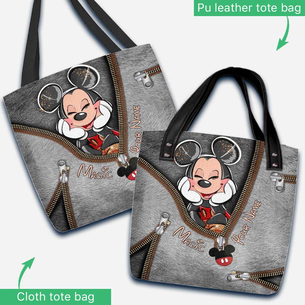 Personalized Magic Mouse Ears Tote Bag Custom Name Gift Tote Bag GradoCreations