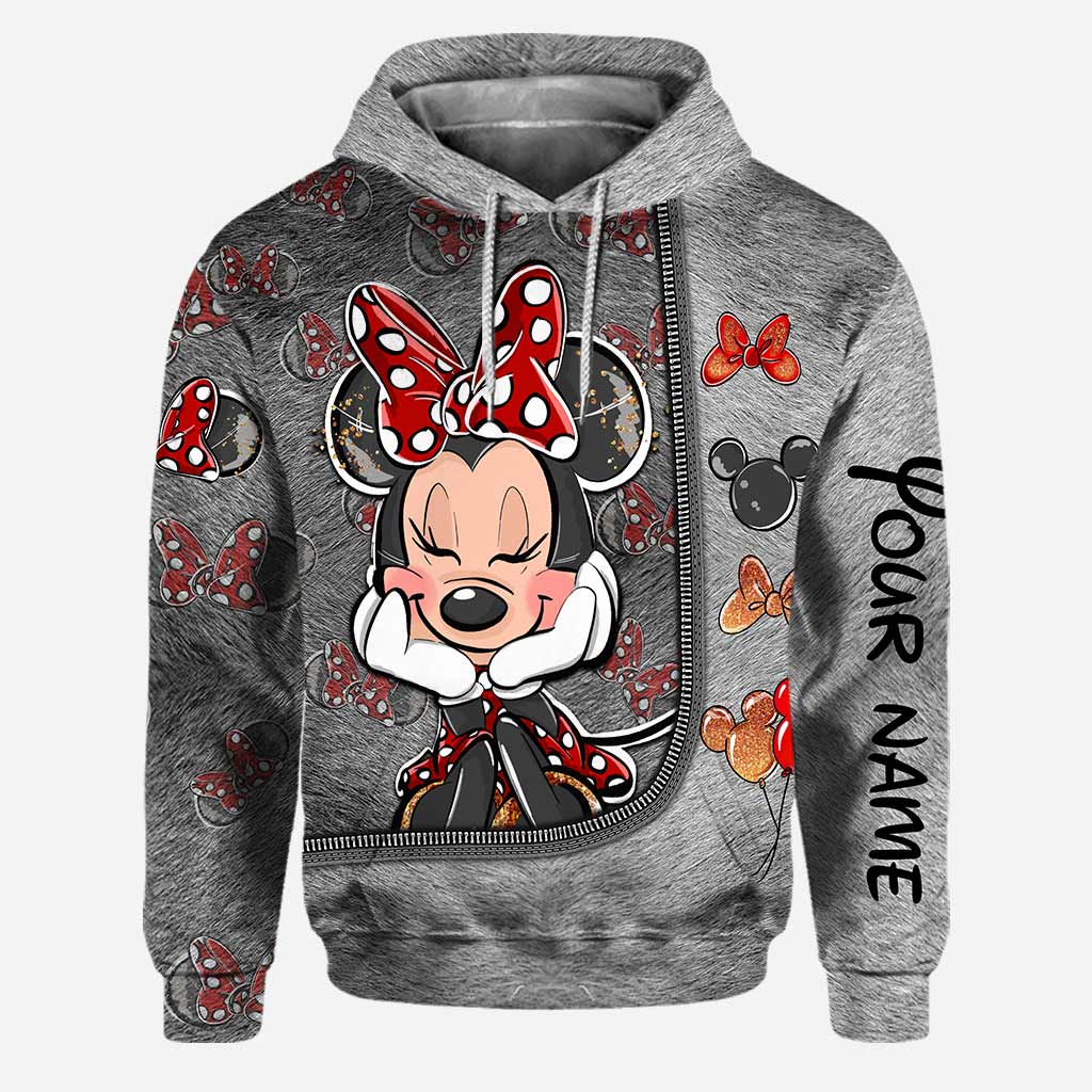 Personalized Minnie Mouse Hoodie and Leggings Set for Kids Hoodie & Leggings GradoCreations
