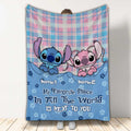 Personalized Ohana Blanket Custom Names Gift for Couples Blanket GradoCreations