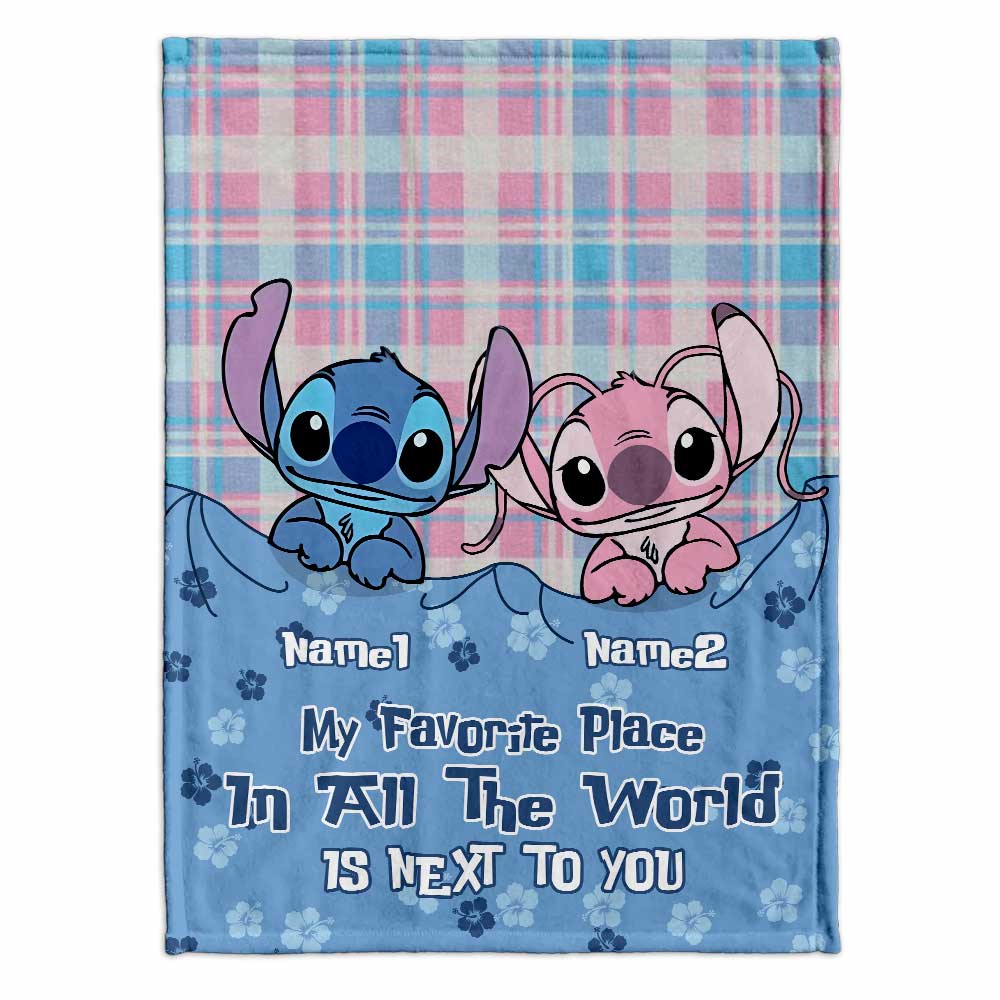 Personalized Ohana Blanket Custom Names Gift for Couples Blanket GradoCreations