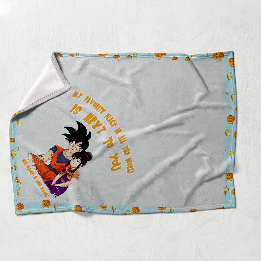 Personalized Couple Blanket Custom Text Warm Flannel Gift Blanket GradoCreations
