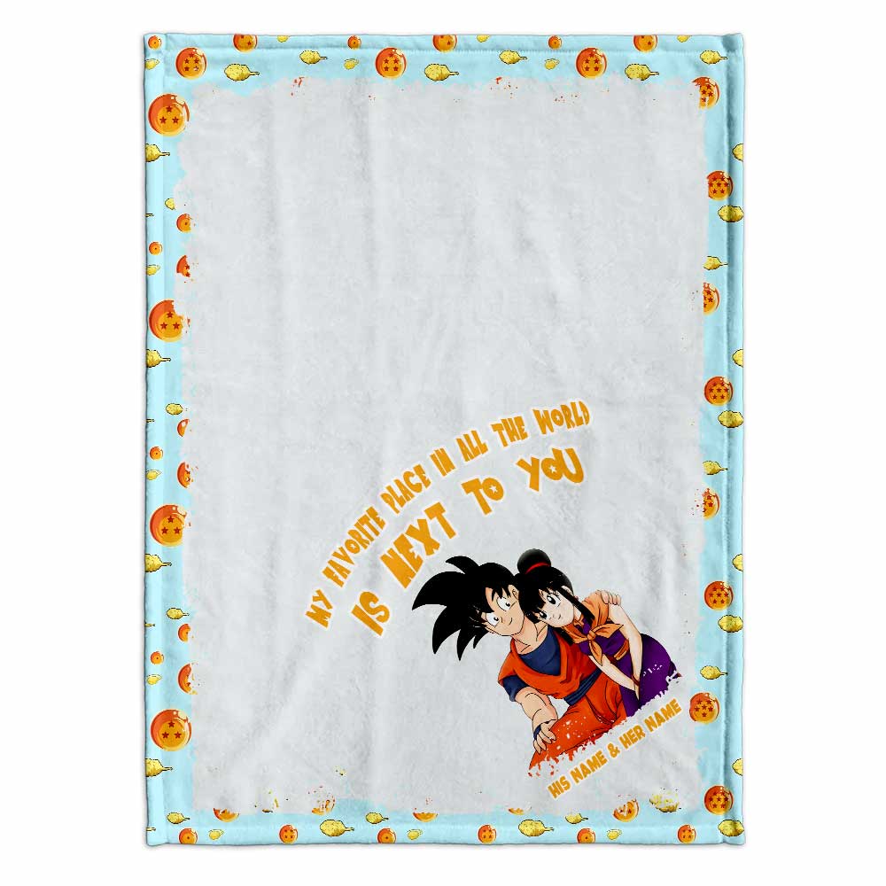 Personalized Couple Blanket Custom Text Warm Flannel Gift Blanket GradoCreations