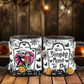 Personalized Halloween Accent Mug Custom Couples Gift for Jack and Sally Accent Mug GradoCreations