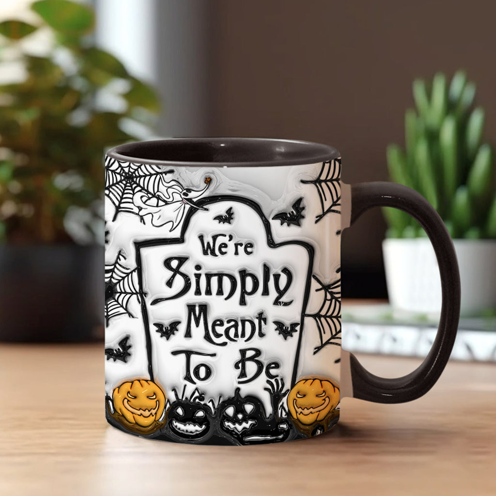 Personalized Halloween Accent Mug Custom Couples Gift for Jack and Sally Accent Mug GradoCreations