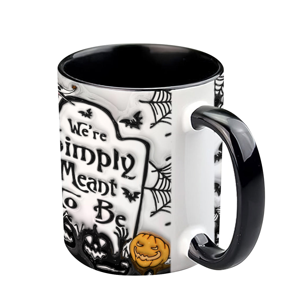 Personalized Halloween Accent Mug Custom Couples Gift for Jack and Sally Accent Mug GradoCreations