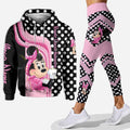 Personalized Breast Cancer Awareness Hoodie & Leggings Set for Women Hoodie & Leggings GradoCreations
