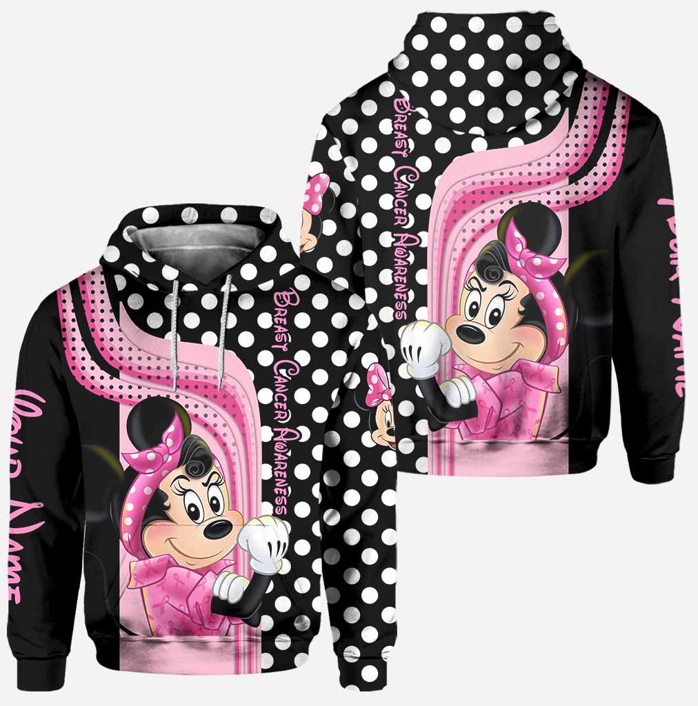 Personalized Breast Cancer Awareness Hoodie & Leggings Set for Women Hoodie & Leggings GradoCreations