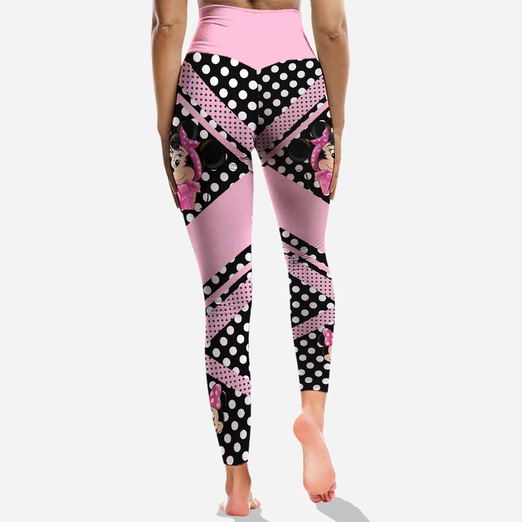 Personalized Breast Cancer Awareness Hoodie & Leggings Set for Women Hoodie & Leggings GradoCreations