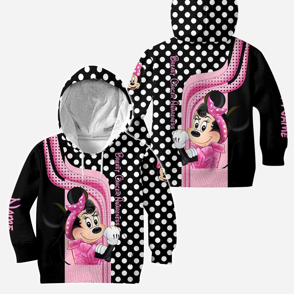 Personalized Breast Cancer Awareness Hoodie & Leggings Set for Women Hoodie & Leggings GradoCreations